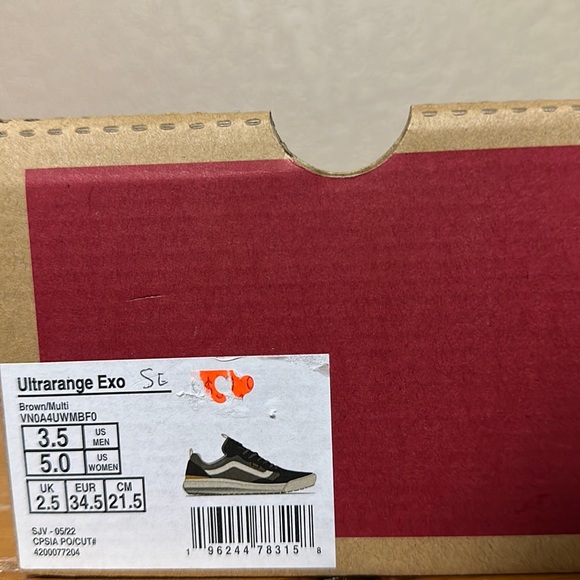 Vans Ultrarange Exo Se brown Suede multi marshmallow women’s size 5 - Picture 9 of 10